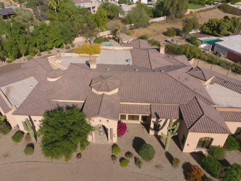 Tile Roof Installed By Roofers At Geo Roofing